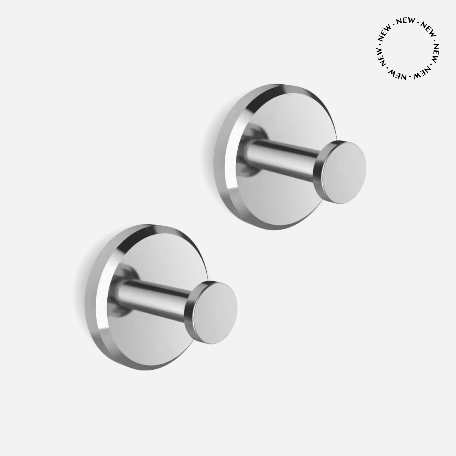 Chrome suction shower hooks hotsell